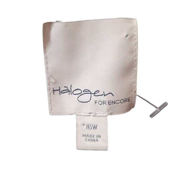 HALOGEN Vintage Black Tweed Double-Breasted Womens Jacket Button Closure Pocket - Picture 7 of 9